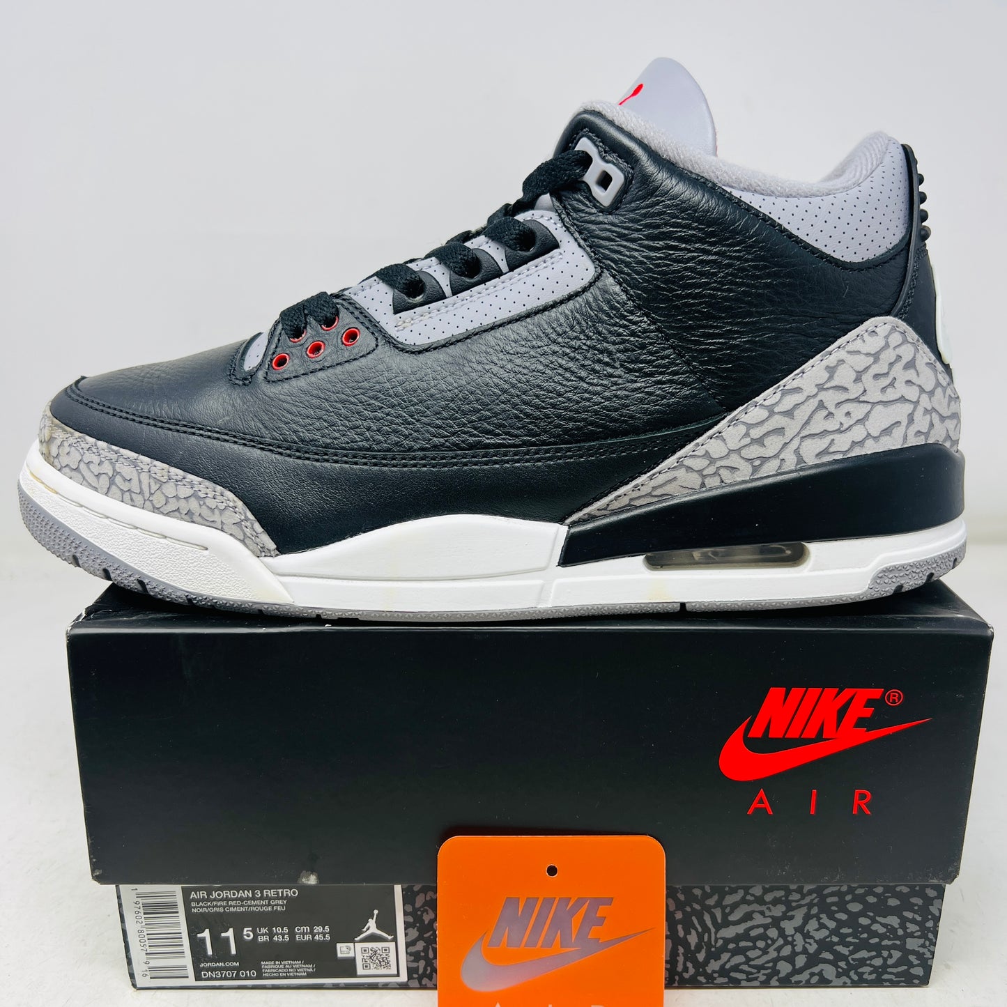 Jordan 3 Retro OG Black Cement (2024)