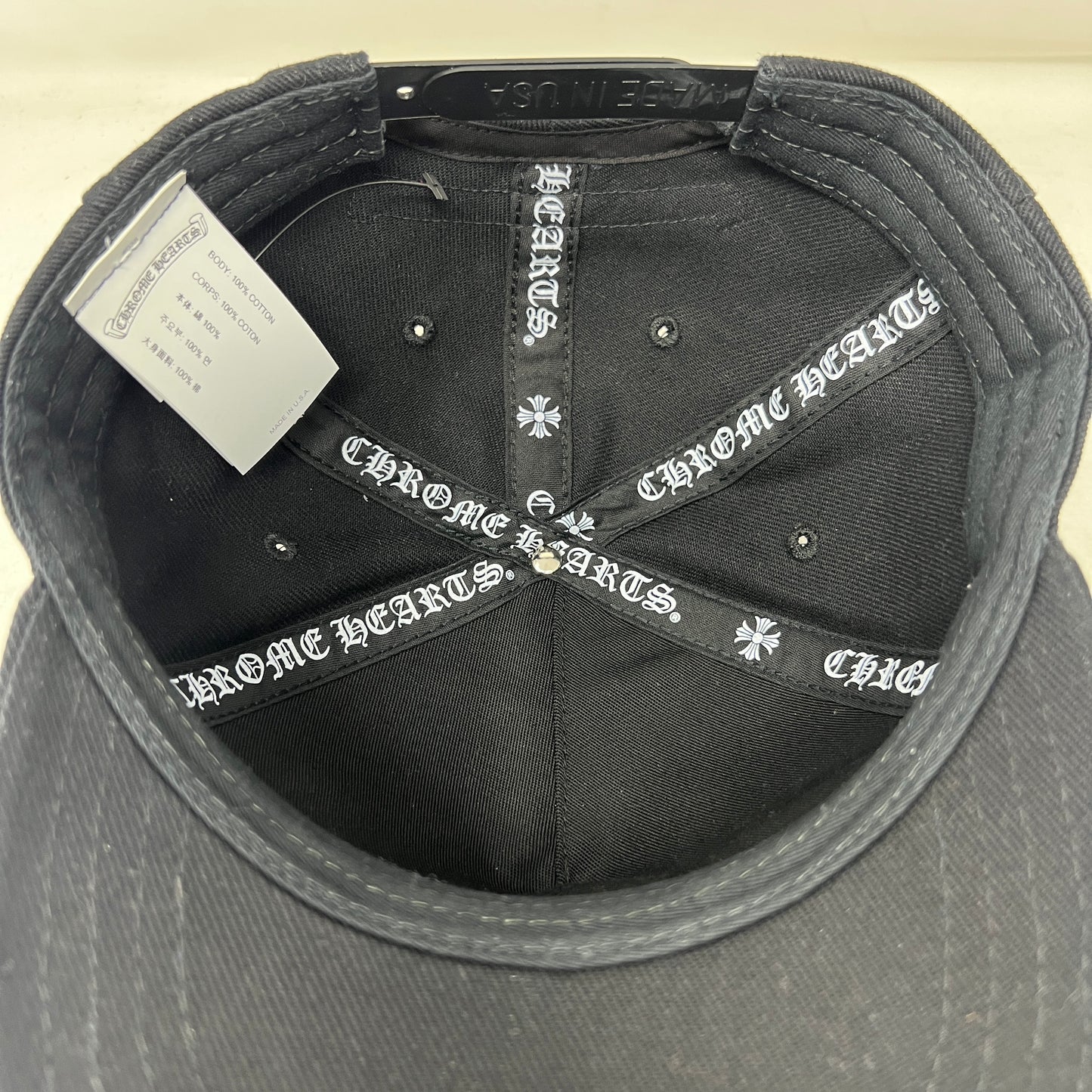 Chrome Hearts Dagger Denim Baseball Hat