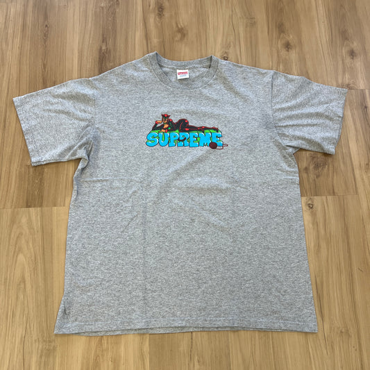 Supreme Catwoman Tee Heather Grey