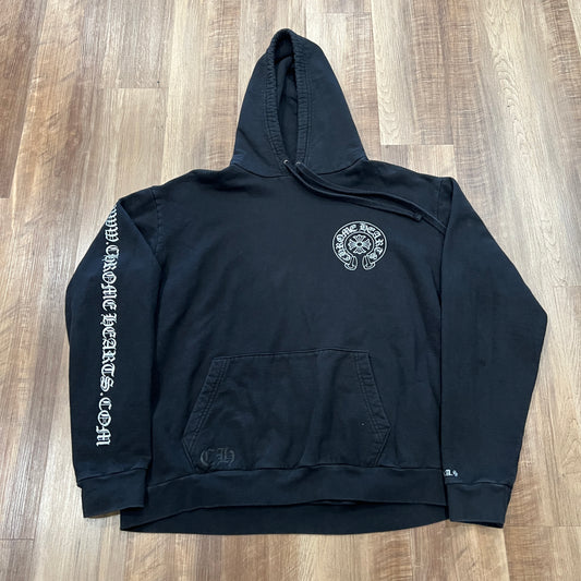Chrome Hearts Silver Glitter Hoodie Black