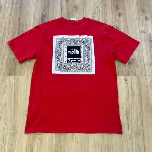 Supreme The North Face Bandana Tee Red