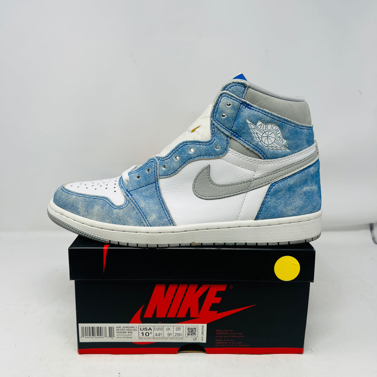 Jordan 1 Retro High Hyper Royal Smoke Grey