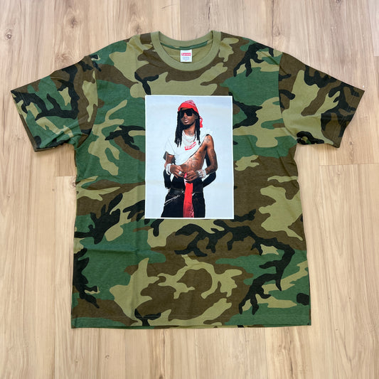 Supreme Playboi Carti Tee Woodland Camo