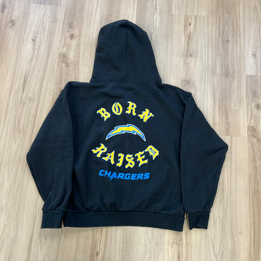 Born x Raised Black Los Angeles Chargers Pullover Hoodie Black