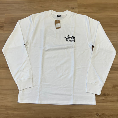 Stussy Stock L.A. LS T-shirt White