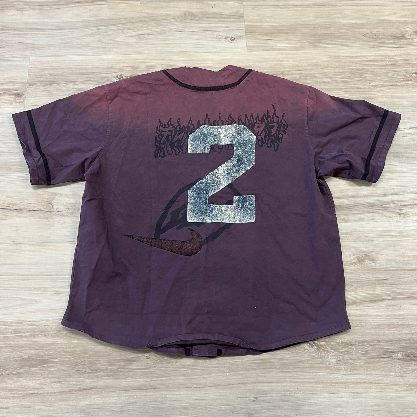Travis Scott Cactus Jack x Fragment x Nike Tokyo Jack Retro Baseball Jersey Brown