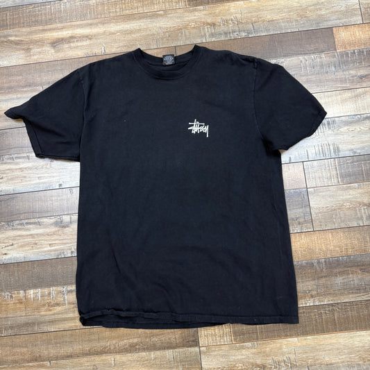 Stussy Logo Black T-Shirt
