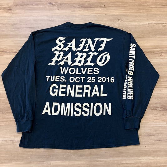 Kanye West Saint Pablo Tour Wolves long-sleeve T-shirt