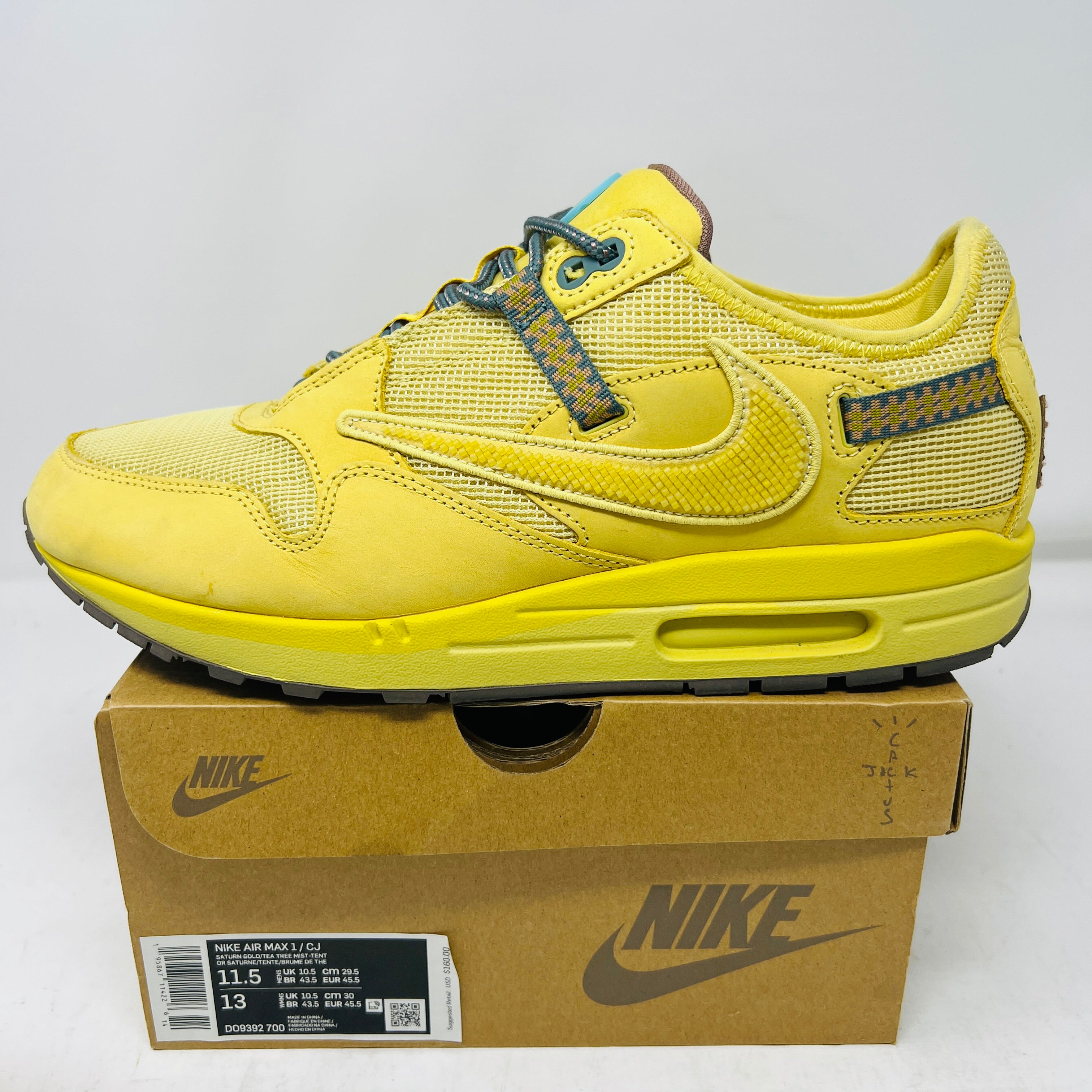 Nike Air Max 1 Travis Scott Cactus Jack Saturn Gold – Holy Ground