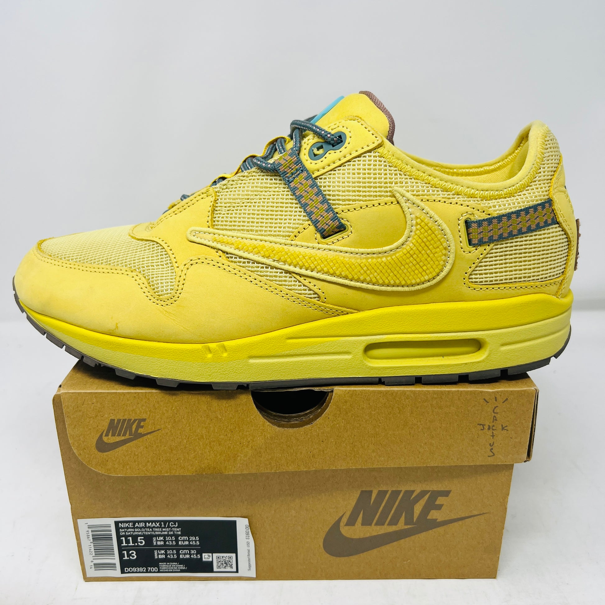 Nike Air Max 1 Travis Scott Cactus Jack Saturn Gold