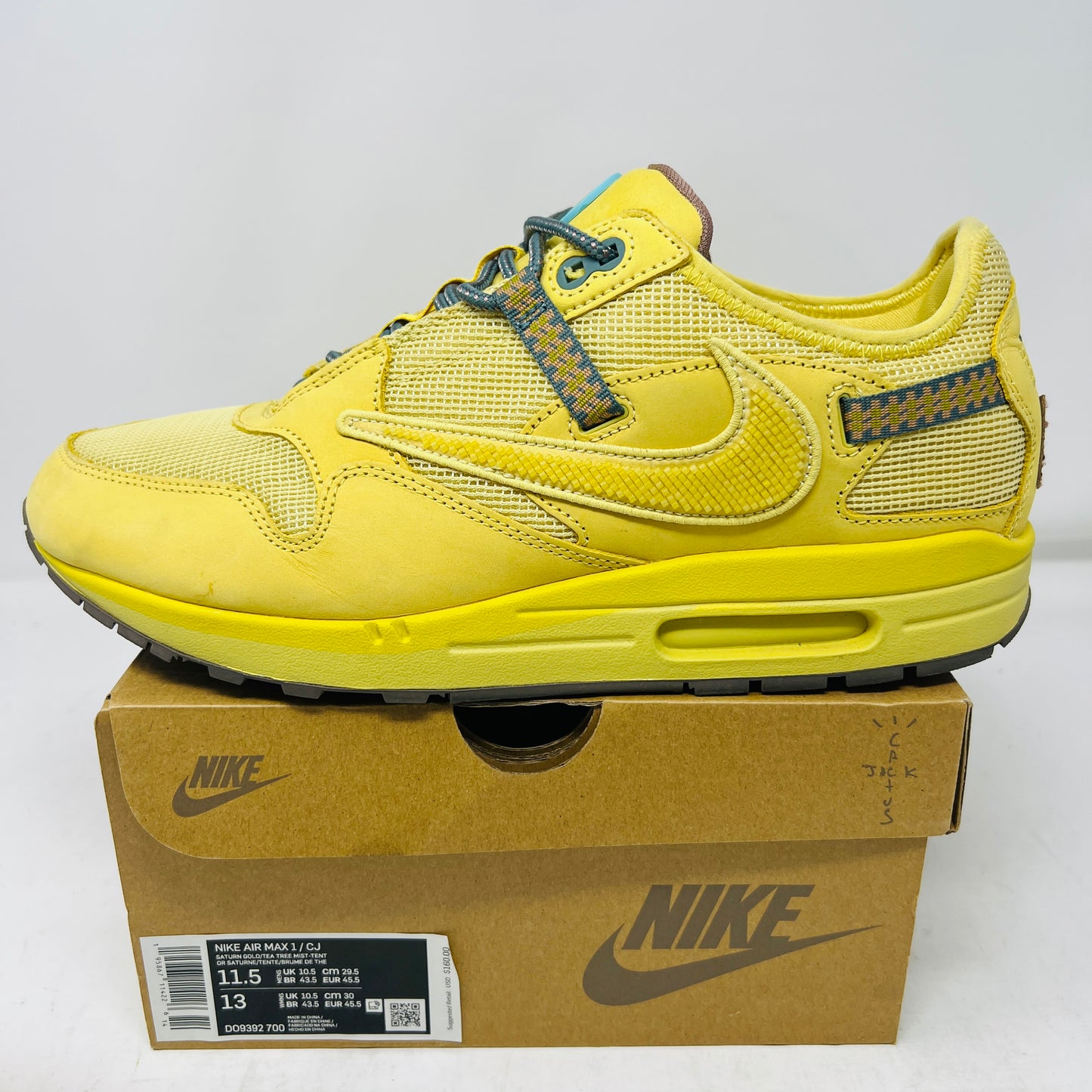 Nike Air Max 1 Travis Scott Cactus Jack Saturn Gold