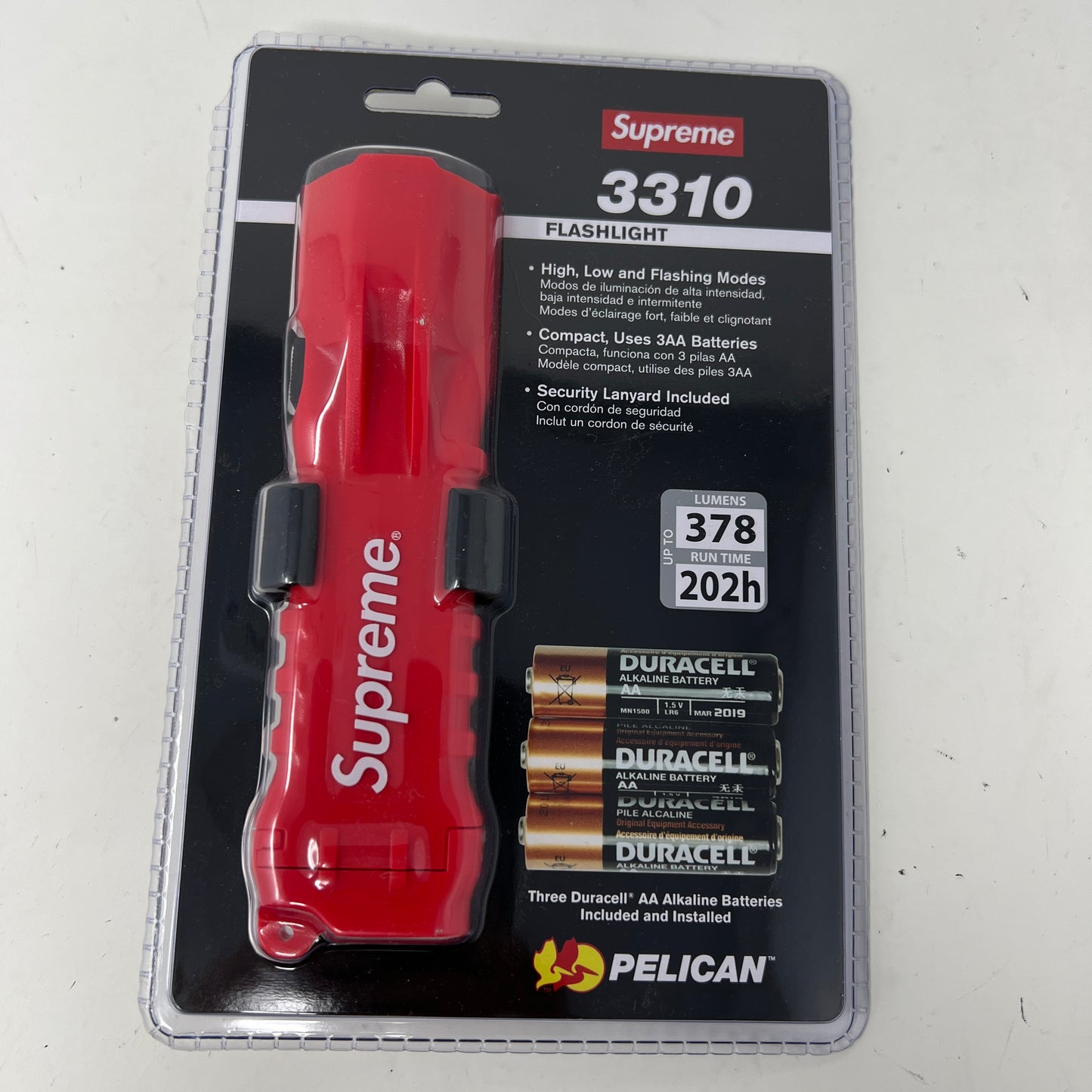 Supreme Pelican 3310PL Flashlight Red