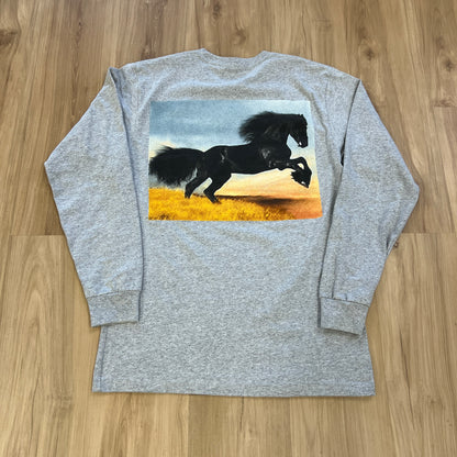 Supreme Stallion L/S Tee Heather Grey
