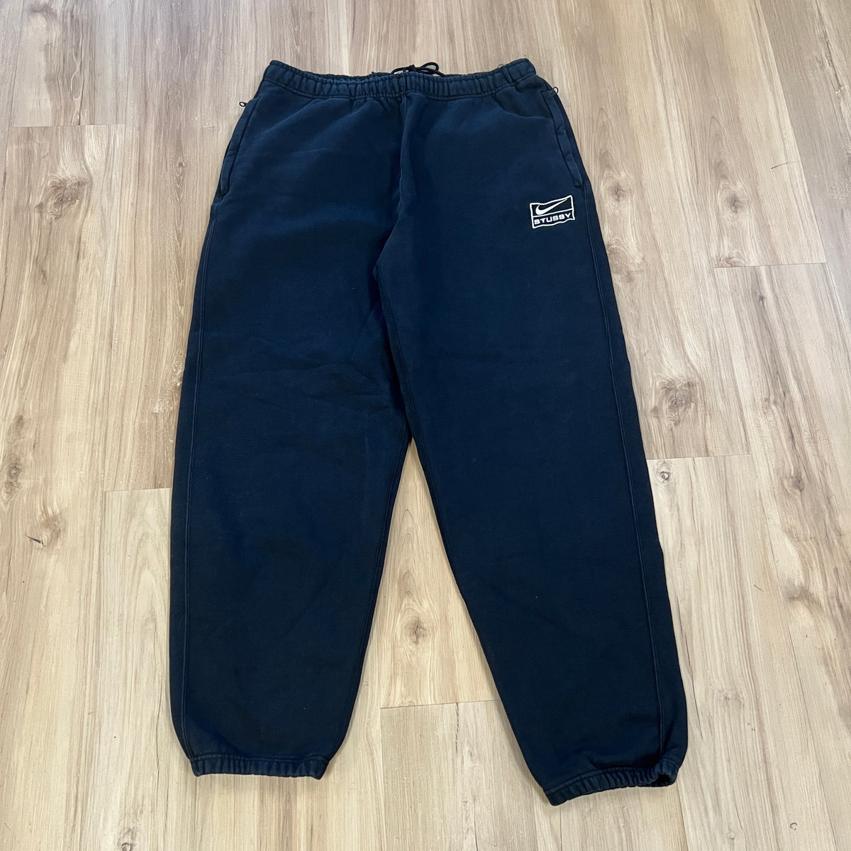 Nike x Stussy Stone Washed Fleece Sweatpants (FW23) Black