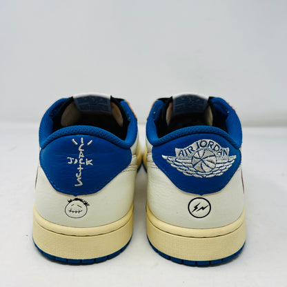 Jordan 1 Retro Low OG SP Fragment x Travis Scott Sail Military Blue