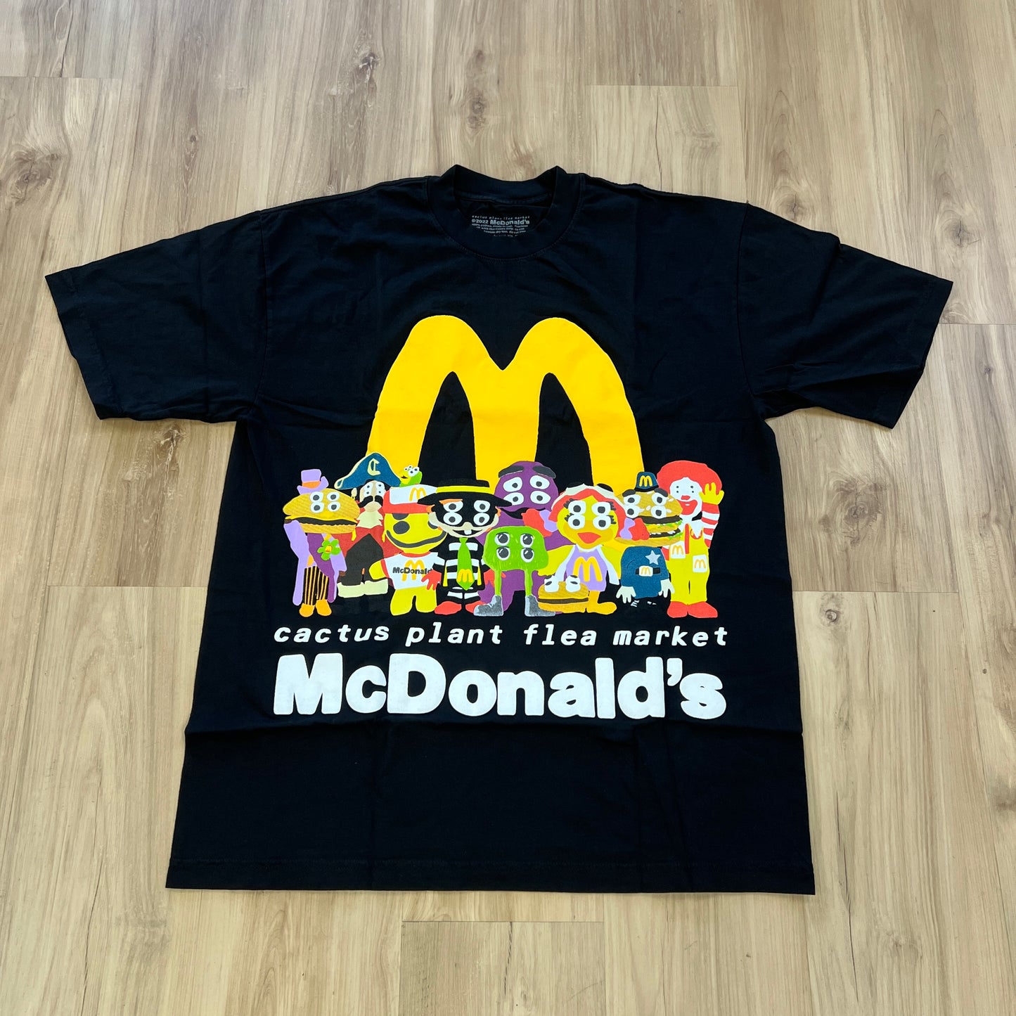 Cactus Plant Flea Market x McDonald's Cactus Buddy! And Friends T-shirt Black
