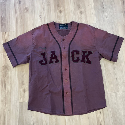 Travis Scott Cactus Jack x Fragment x Nike Tokyo Jack Retro Baseball Jersey Brown