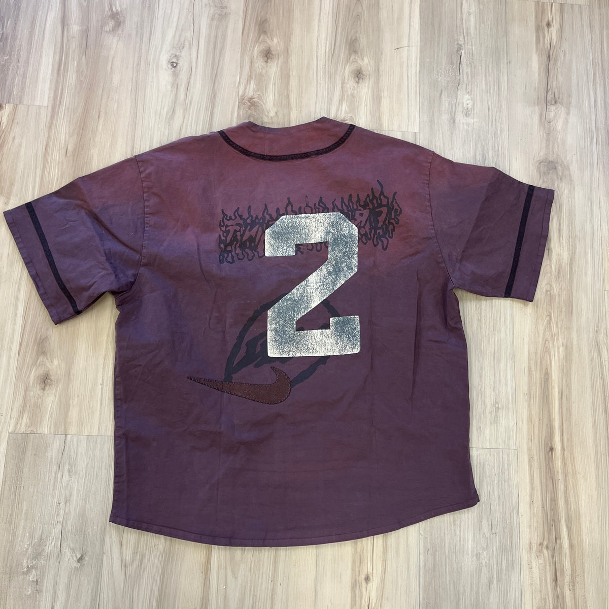 Travis Scott Cactus Jack x Fragment x Nike Tokyo Jack Retro Baseball Jersey Brown