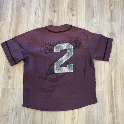 Travis Scott Cactus Jack x Fragment x Nike Tokyo Jack Retro Baseball Jersey Brown