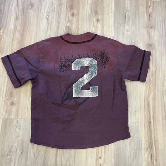 Travis Scott Cactus Jack x Fragment x Nike Tokyo Jack Retro Baseball Jersey Brown