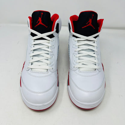 Jordan 5 Retro Fire Red Black Tongue