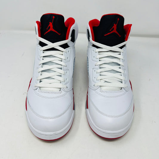Jordan 5 Retro Fire Red Black Tongue