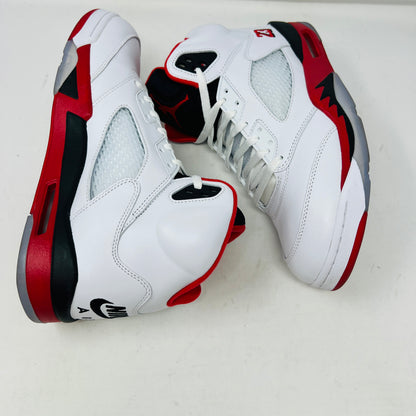 Jordan 5 Retro Fire Red Black Tongue