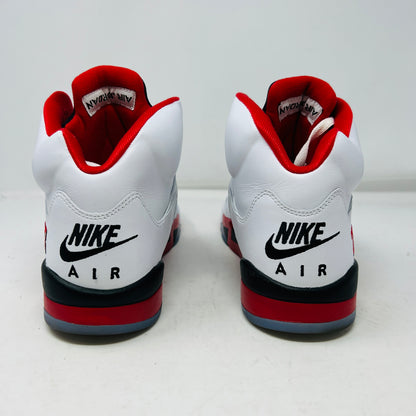 Jordan 5 Retro Fire Red Black Tongue