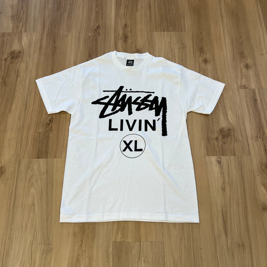 Stussy Livin' XL Tee White