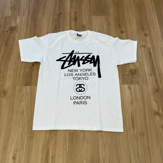 Stussy World Tour Tee White
