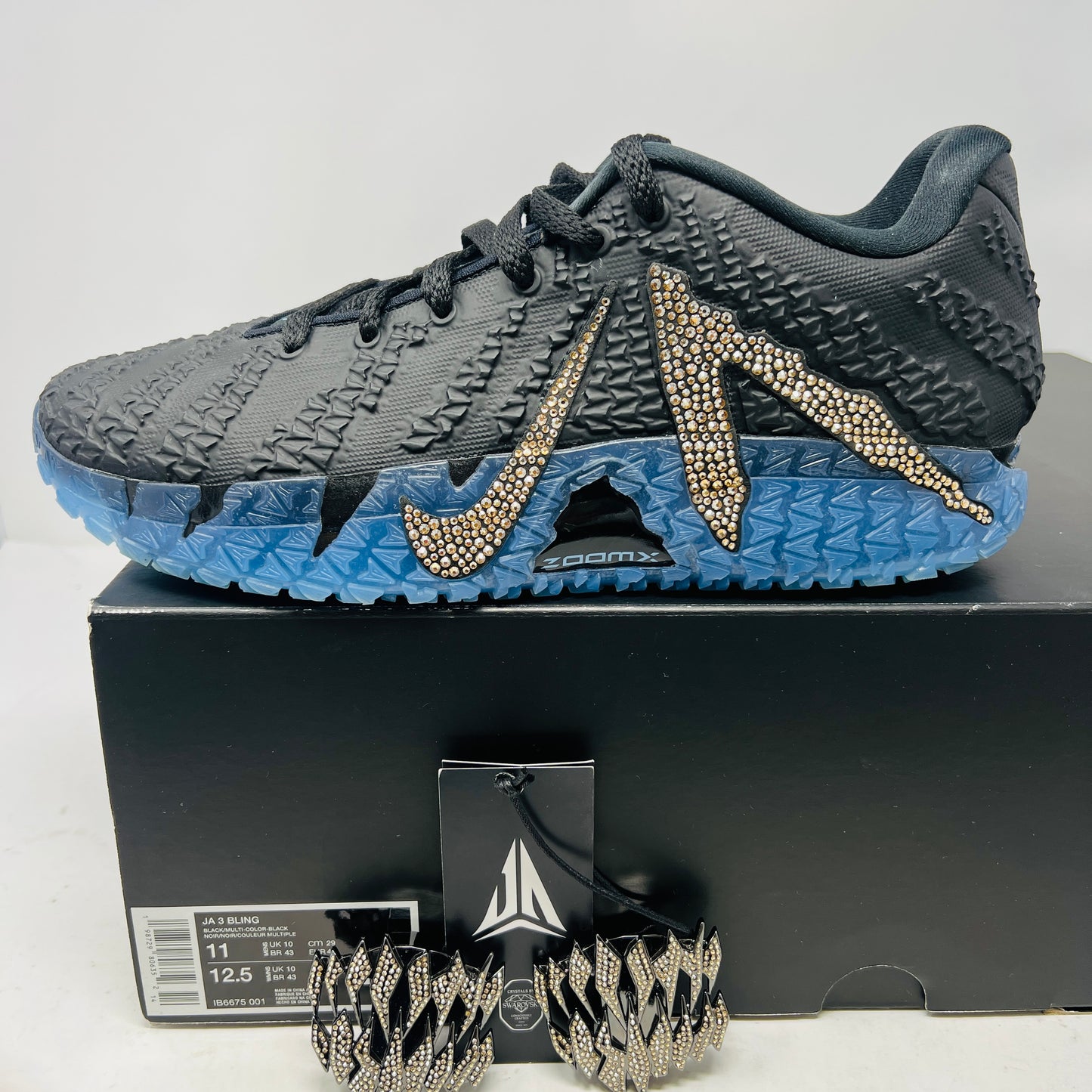 Nike Ja 3 Swarovski Warning Label