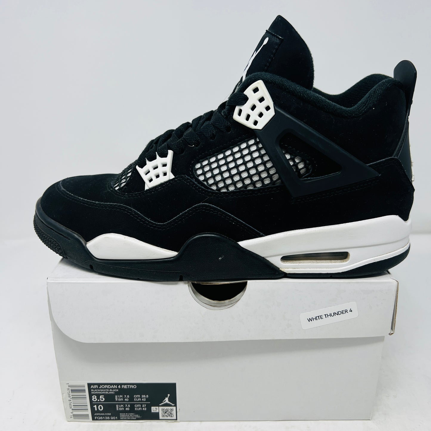 Jordan 4 Retro White Thunder