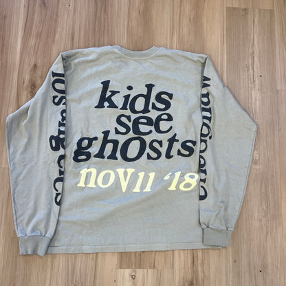 Kids See Ghosts 11/11 Long Sleeve Tee Grey