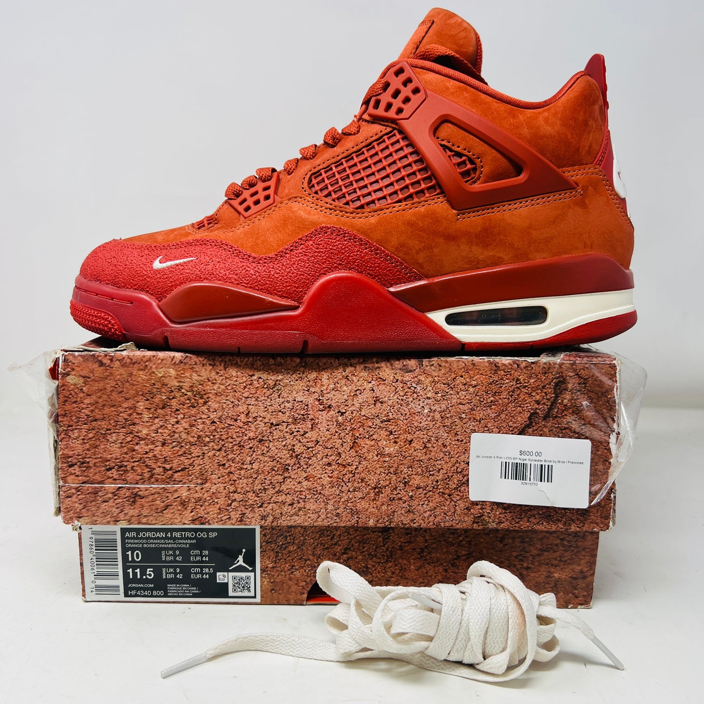 Air Jordan 4 Retro OG SP Nigel Sylvester Brick by Brick