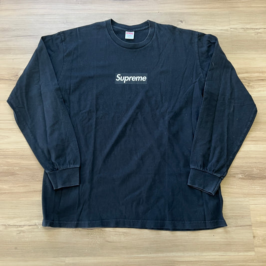 Supreme Box Logo L/S Tee Black