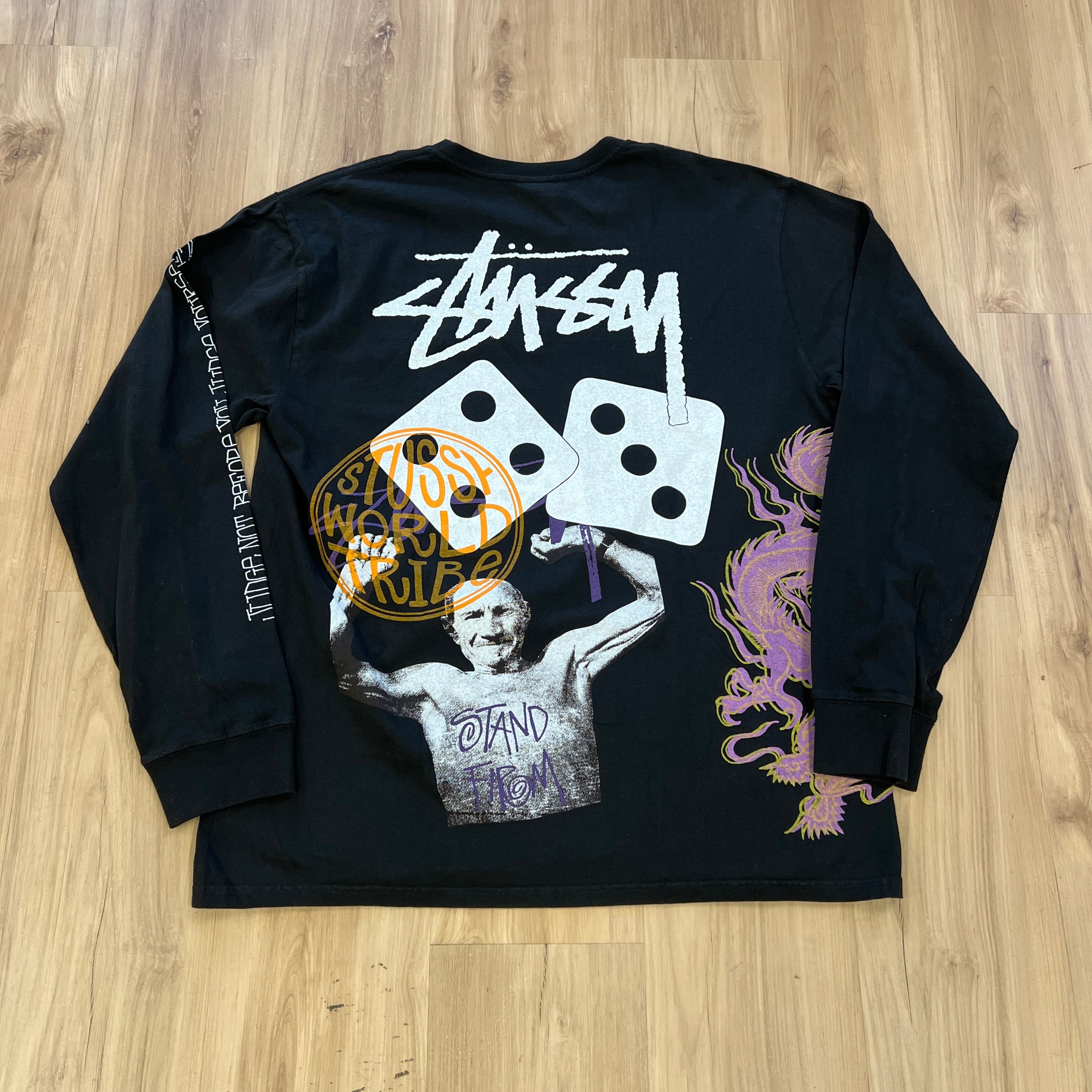 Stussy Strike Long-Sleeve Tee Black – Holy Ground