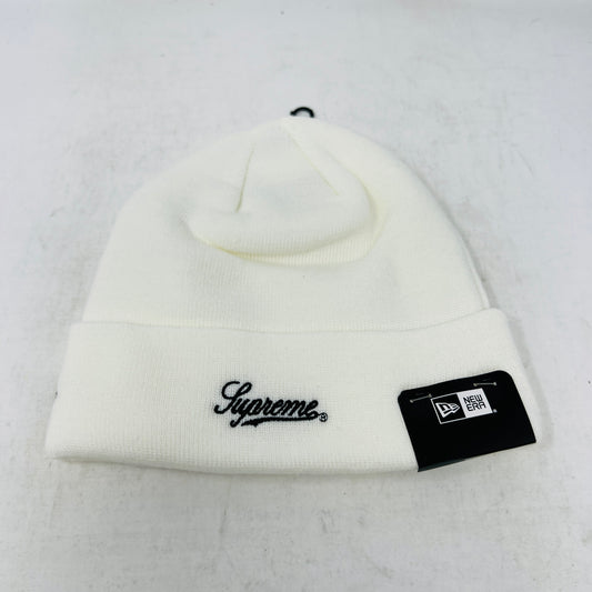 Supreme Skittles New Era Beanie White