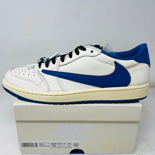 Jordan 1 Retro Low OG SP Fragment x Travis Scott Sail Military Blue