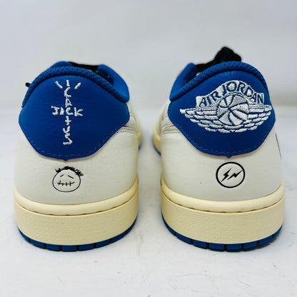 Jordan 1 Retro Low OG SP Fragment x Travis Scott Sail Military Blue
