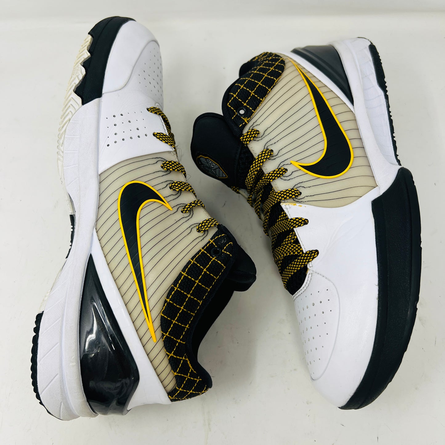 Nike Kobe 4 Protro White Black Del Sol