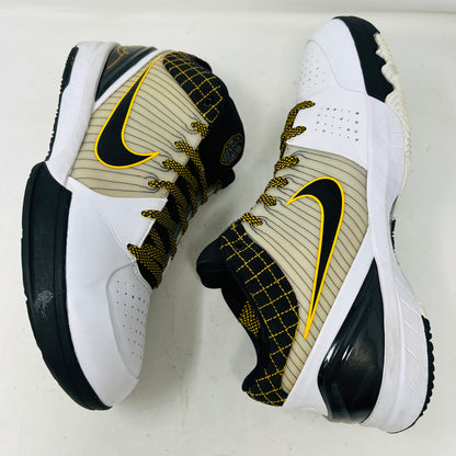 Nike Kobe 4 Protro White Black Del Sol