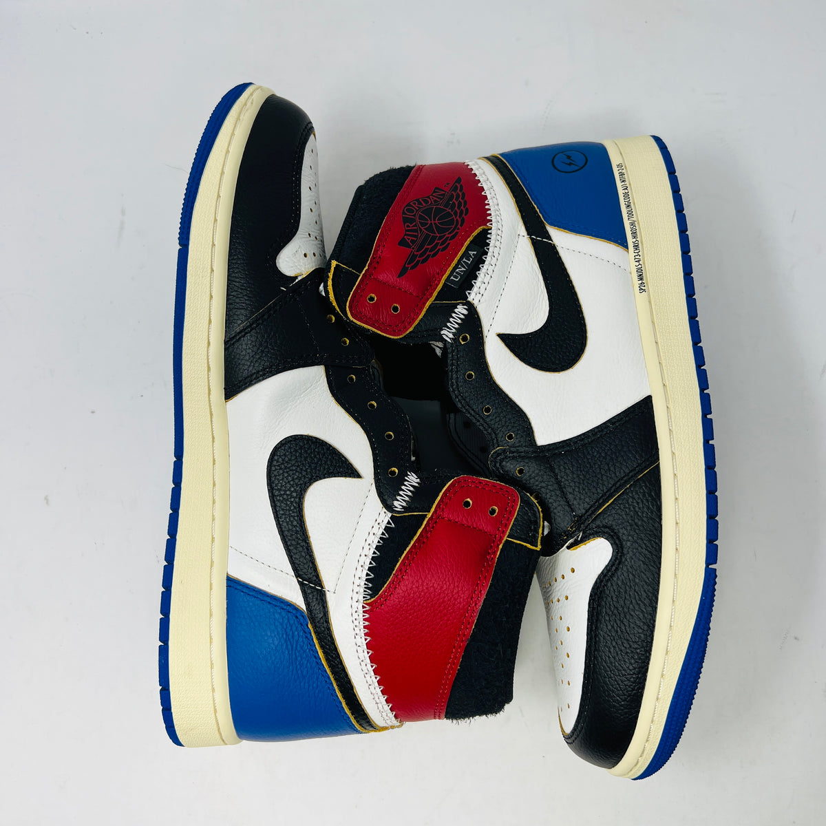 Jordan 1 Retro High OG SP Fragment x Union LA Varsity Red Sport Royal