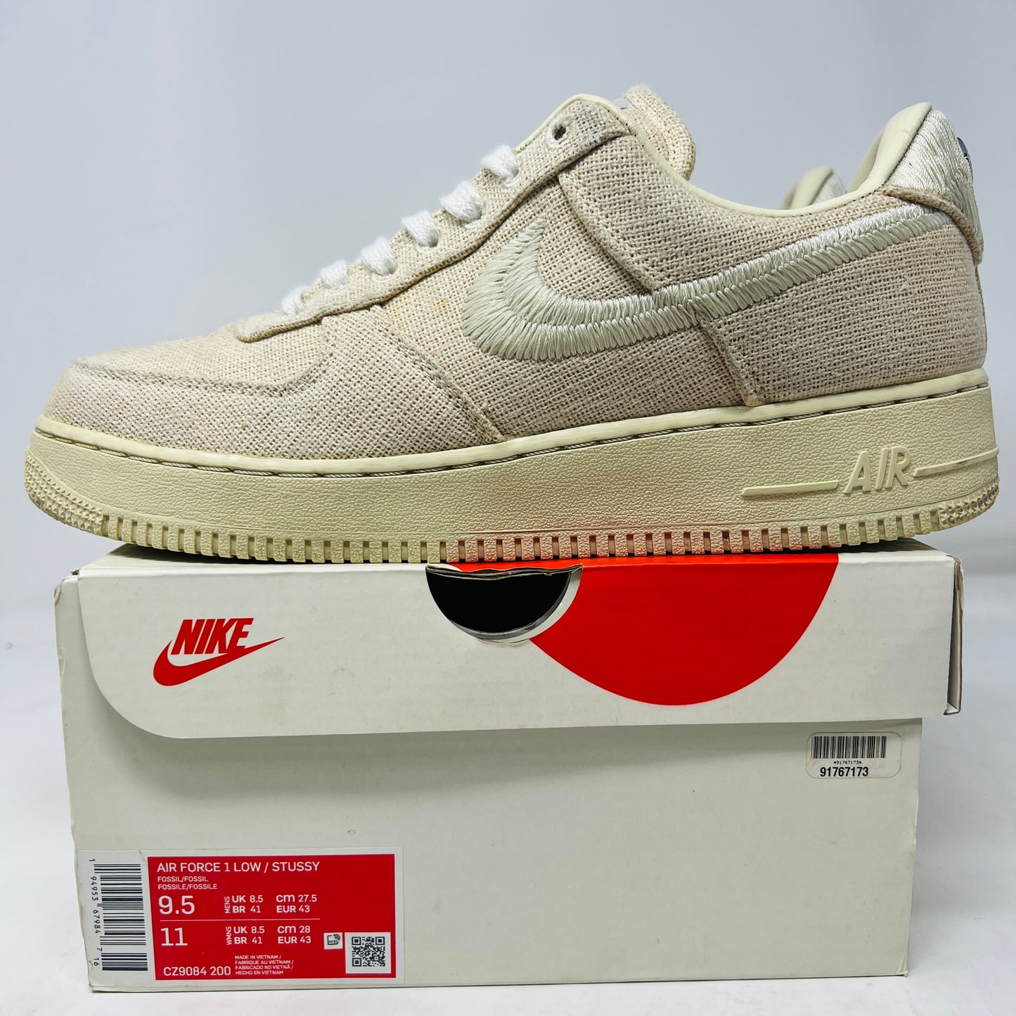 Nike Air Force 1 Low Stussy Fossil