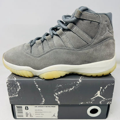 Jordan 11 Retro Pinnacle Grey Suede