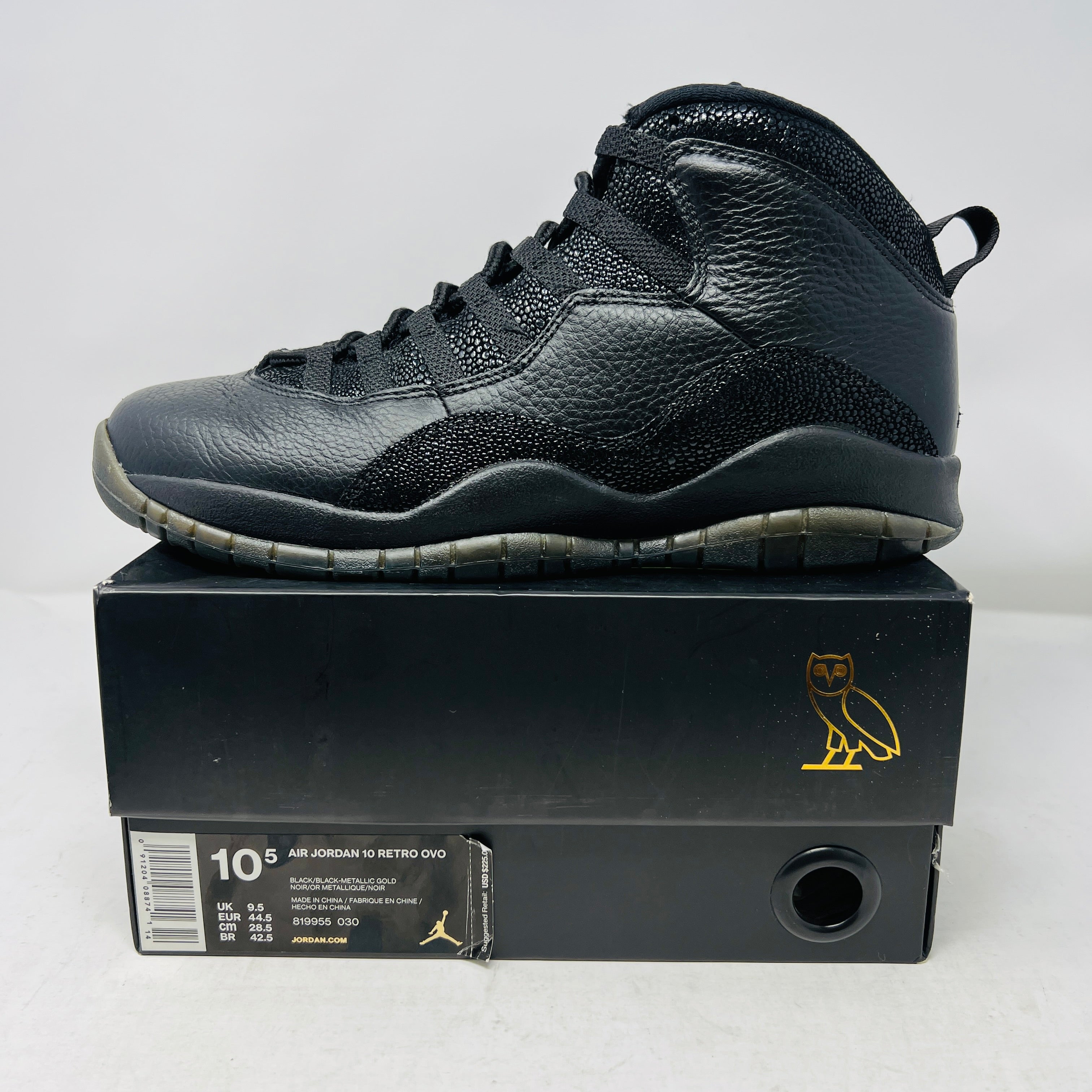 【新品未使用】OVO × Air Jordan 10 Retro Drake Jordan 10 Retro Drake OVO Black – Holy Ground