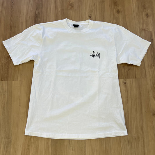 Stüssy Big Dog Stone Washed Tee White