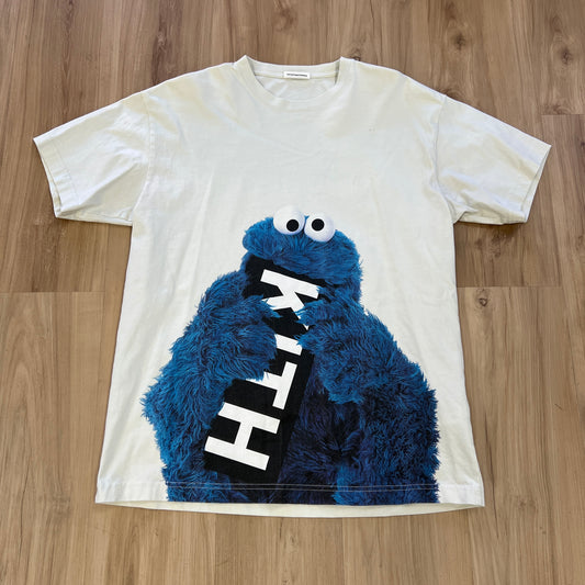 Kith x Sesame Street Cookie Monster Tee Chalk