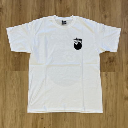 Stussy 8 Ball Tee White