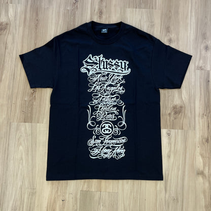 Stussy World Tour 2006 Mister Cartoon Black Tee Limited Edition