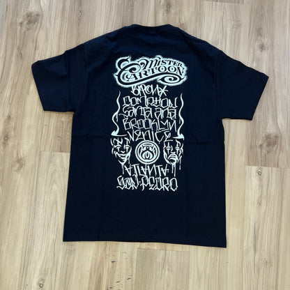 Stussy World Tour 2006 Mister Cartoon Black Tee Limited Edition